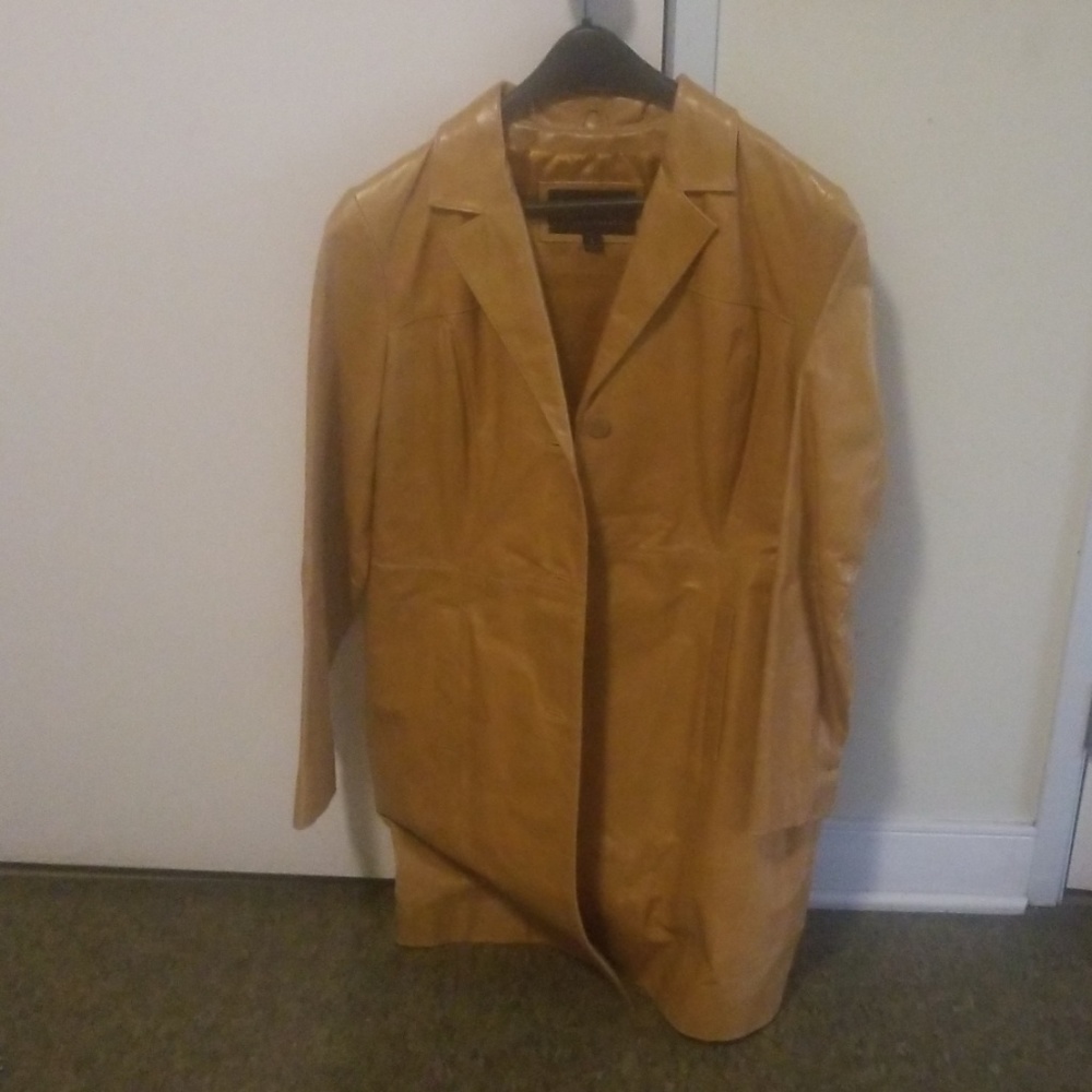 Leather coat